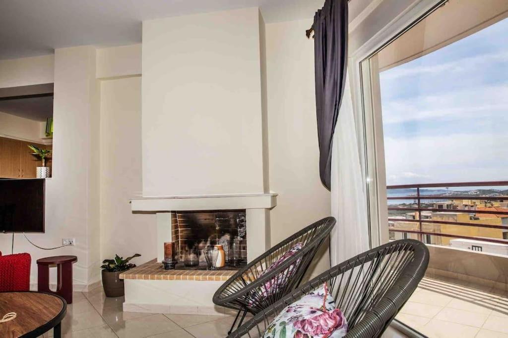 Lavrio Seaview 2Bdr Apt 4 Min Dive From The Sea Luaran gambar